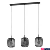Kép 1/4 - Eglo 900495 Romazzina függeszték, fekete, E27 foglalattal, max. 3x40W, IP20