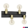 Kép 1/3 - Eglo 900509 Macchione fali lámpa, fekete, E27 foglalattal, max. 4x10W, IP20