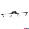 Kép 1/4 - Eglo 900516 Cardillio 2 mennyezeti lámpa, fekete, 1600;720 lm, 3000K melegfehér, beépített LED, 4x3,2W+2x3,3W, IP20
