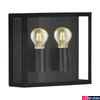 Kép 1/5 - Eglo 900698 Alamonte 1 kültéri fali lámpa, fekete, E27 foglalattal, max. 2x40W, IP44