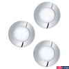 Kép 1/2 - Eglo 98635 Fueva 1 fürdőszobai süllyesztett LED panel, IP44, króm, 1050 lm, 3000K melegfehér, beépített LED, 3x2,8W, IP20, IP44