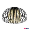 Kép 1/2 - Eglo 99664 Encinitos mennyezeti lámpa, arany színű részletekkel, fekete, E27 foglalattal, max. 1x40W, IP20