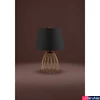 Kép 2/2 - Eglo 390039 Jazminia asztali lámpa, fekete textil burával, arany színű drótvázzal, zsinórkapcsolóval, fekete, E27 foglalattal, max. 1x40W, IP20