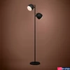 Kép 2/5 - Eglo 390048 Upanema állólámpa, 2db állítható lámpafejjel, talpkapcsolóval, fekete, E27 foglalattal, max. 2x28W, IP20