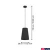 Kép 2/3 - Eglo 390132 Petrosa állólámpa, fekete, E27 foglalattal, max. 1x40W, IP20