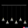 Kép 2/5 - Eglo 390281 Terque függeszték, fekete, 3060 lm, 3000K melegfehér, beépített LED, 6x5,4W, IP20