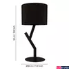 Kép 2/3 - Eglo 39888 Balnario asztali lámpa, zsinórkapcsolóval, fekete, E27 foglalattal, max. 1x40W, IP20