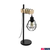 Kép 2/2 - Eglo 43136 Townshend 5 asztali lámpa, fekete/tölgy, fa díszítéssel, fekete, E27 foglalattal, max. 1x60W, IP20