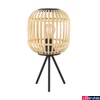 Kép 2/2 - Eglo 43218 Bordesley asztali lámpa, natúr burával, fa, E27 foglalattal, max. 1x28W, IP20