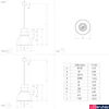 Kép 2/3 - Eglo 43621 Ebury 1 ágú függeszték, fekete, E27 foglalattal, max. 1x60W, IP20