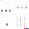 Kép 2/2 - Eglo 43696 Stype több ágú függeszték, rácsos burával, arany, E27 foglalattal, max. 3x40W, IP20