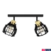 Kép 2/5 - Eglo 43927 Stillington 1 mennyezeti lámpa, fekete, E27 foglalattal, max. 2x40W, IP20