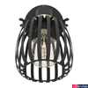 Kép 2/5 - Eglo 900661 Girona fali lámpa, fekete, E27 foglalattal, max. 1x40W, IP20
