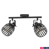 Kép 2/5 - Eglo 900662 Girona mennyezeti lámpa, fekete, E27 foglalattal, max. 2x40W, IP20