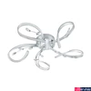 Kép 2/2 - Eglo 97487 Vallemare mennyezeti lámpa, kristály díszítéssel, króm, 4000 lm, 3000K melegfehér, beépített LED, 5x6,6W, IP20