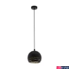 Kép 2/2 - Eglo 98071 Camastra 1 ágú függeszték, perforált motívumokkal, arany belső festéssel, fekete, E27 foglalattal, max. 1x40W, IP20