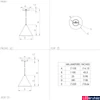 Kép 2/4 - Eglo 99591 Narices 1 ágú függeszték, réz, E27 foglalattal, max. 1x40W, IP20