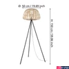 Kép 3/3 - Eglo 390155 Montezuelo állólámpa, bambusz, E27 foglalattal, max. 1x40W, IP20