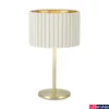 Kép 3/3 - Eglo 39766 Tamaresco asztali lámpa, texturált burával, arany díszítéssel, fehér, E27 foglalattal, max. 1x40W, IP20