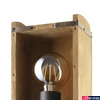 Kép 3/4 - Eglo 43593 Wootton fali lámpa, fa, E27 foglalattal, max. 1x40W, IP20