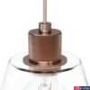 Kép 3/4 - Eglo 43631 Copley 1 ágú függeszték, üveg burával, rosegold, E27 foglalattal, max. 1x40W, IP20