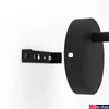 Kép 2/4 - Eglo 43715 Carlton 7 fali/mennyezeti lámpa, 1db spotfejjel, antik réz belső festéssel, fekete, E27 foglalattal, max. 1x40W, IP20