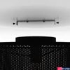 Kép 2/4 - Eglo 43794 Manby mennyezeti lámpa, 1db foglalattal, rácsos, fekete, E27 foglalattal, max. 1x40W, IP20
