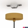 Kép 2/4 - Eglo 43814 Carlton 1 ágú függeszték, fekete díszítéssel, arany, E27 foglalattal, max. 1x60W, IP20