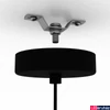 Kép 2/4 - Eglo 43825 Matlock 1 ágú függeszték, fekete lámpatesttel, szürke, E27 foglalattal, max. 1x40W, IP20