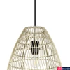 Kép 2/5 - Eglo 43866 Ayesgarth 1 ágú függeszték, fonott, rattan, barna, E27 foglalattal, max. 1x40W, IP20