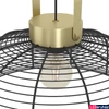 Kép 3/5 - Eglo 43964 Roundham 1 ágú függeszték, fekete, E27 foglalattal, max. 1x40W, IP20