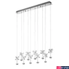 Kép 3/3 - Eglo 93663 Pianopoli több ágú függeszték, kristály, króm, 2700 lm, 3000K melegfehér, beépített LED, 10x2,5W, IP20