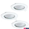 Kép 3/3 - Eglo 94235 Peneto beépíthető lámpa, 3db/csomag, süllyesztett, fix, 78 mm, fehér, GU10 foglalattal, max. 3x3W, IP20