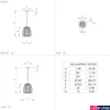 Kép 3/5 - Eglo 99665 Encinitos 1 ágú függeszték, arany színű díszítéssel, fekete, E27 foglalattal, max. 1x40W, IP20