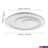 Kép 4/5 - Eglo 32051 Palagiano 1 mennyezeti lámpa, fehér, 2100 lm, 4000K természetes fehér, beépített LED, 14,7W, IP20