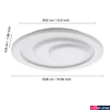 Kép 4/5 - Eglo 32052 Palagiano 1 mennyezeti lámpa, fehér, 2200 lm, 4000K természetes fehér, beépített LED, 14,7W, IP20