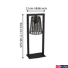 Kép 4/4 - Eglo 390005 Bogota asztali lámpa, fémszálas burával, zsinórkapcsolóval, fekete, E27 foglalattal, max. 1x40W, IP20