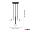 Kép 4/4 - Eglo 390177 Paz függeszték, fekete, E14 foglalattal, max. 3x40W, IP20