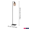 Kép 4/6 - Eglo 390255 Estanys 1 állólámpa, barna, E27 foglalattal, max. 1x40W