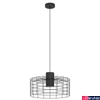 Kép 4/4 - Eglo 43628 Milligan 1 ágú függeszték, rácsos burával, fekete, E27 foglalattal, max. 1x40W, IP20