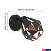 Kép 3/4 - Eglo 43715 Carlton 7 fali/mennyezeti lámpa, 1db spotfejjel, antik réz belső festéssel, fekete, E27 foglalattal, max. 1x40W, IP20