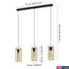 Kép 3/4 - Eglo 43744 Nafferton több ágú függeszték, fa, E27 foglalattal, max. 3x40W, IP20