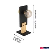 Kép 2/3 - Eglo 43754 Bramerton asztali lámpa, fekete részletekkel, zsinórkapcsolóval, fa, E27 foglalattal, max. 1x40W, IP20
