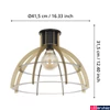 Kép 3/4 - Eglo 43766 Stillington mennyezeti lámpa, fekete díszítéssel, arany, E27 foglalattal, max. 1x40W, IP20