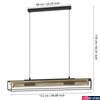 Kép 4/5 - Eglo 43788 Nohales függeszték, fekete, E27 foglalattal, max. 4x40W, IP20