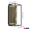 Kép 4/5 - Eglo 43789 Nohales fali lámpa, fekete, E27 foglalattal, max. 1x40W, IP20