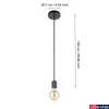 Kép 3/4 - Eglo 43801 Yorth 1 ágú függeszték, nikkel, E27 foglalattal, max. 1x40W, IP20