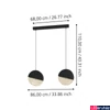 Kép 3/4 - Eglo 43812 Mumbles több ágú függeszték, arany rácsos felülettel, fekete, E27 foglalattal, max. 2x40W, IP20