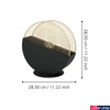 Kép 2/5 - Eglo 43813 Mumbles asztali lámpa, arany rácsos felülettel, fekete, E27 foglalattal, max. 1x40W, IP20