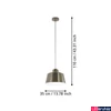 Kép 3/4 - Eglo 43816 Southery 1 ágú függeszték, csiszolt felülettel, arany, E27 foglalattal, max. 1x40W, IP20